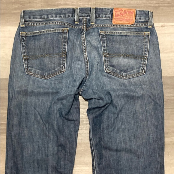 Sz 16/33 Lucky Brand Lil Maggie Distressed Blue Jeans - Picture 7 of 12